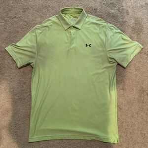 Under Armour Playoff Polo - Lime Green - Medium (M)